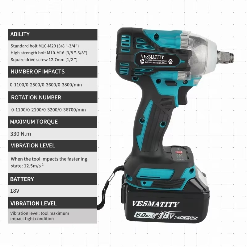 DTW300 インパクトレンチ 330Nm 高トルク ブラシ - Makita Drill Dtw300 のレビューと価格